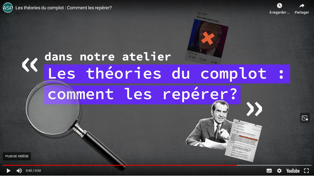 Teasers vidéo pour les formations de lutte contre la désinformation Détecteur de rumeurs de l’Agence Science-Presse